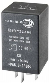 DB Реле поворотов 12V 5 полюсов 2+1x21 Вт Bora,Golf III,IV,V,Passat,T4 HELLA 4LZ 003 750401