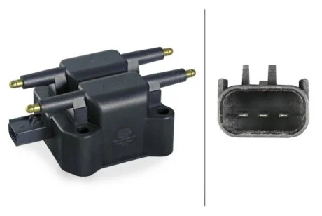 CHRYSLER Катушка зажигания Cirrus,Neon,PT Cruiser,Sebring,Stratus,Voyager,Dodge,Mini,Mitsubishi HELLA 5DA 358 057151