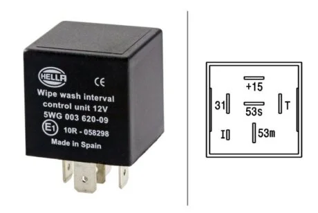 Реле склоочищувачів HELLA 5WG003620097