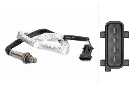 VOLVO Лямбда зонд (кисневий датчик) C30 T5 06-, S40 II 04-, S60 I 99-, V70 II 02-, XC70 I 00- HELLA 6PA 358 103-221