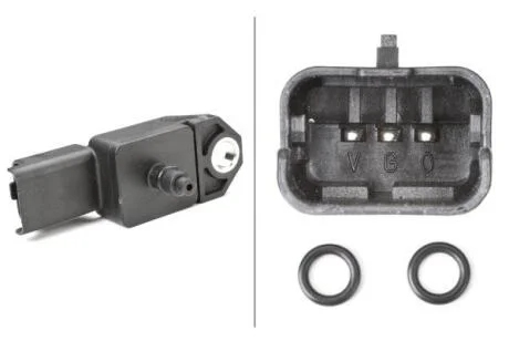 CITROEN Датчик давления наддува Berlingo 08-,C2/3/4/5,Jumpy,Fiat Scudo,Ford C-Max,Fiesta VI,Focus II,Kuga,Mazda,Peugeot,Suzuki,Volvo 1.6/2.0HDI/TDCi HELLA 6PP 009 400521
