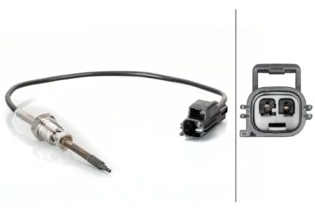 VOLVO Датчик температури відпрацьованих газів S80, V70, XC60 HELLA 6PT 014 495011