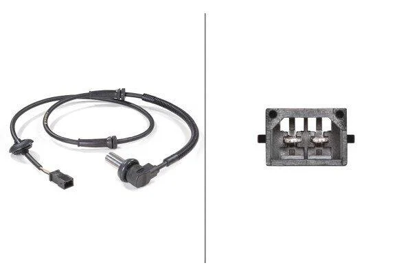 VW Датчик частоты вращения колеса (ABS) AUDI A4 98-, VW B5, B6 HELLA 6PU 009 106291 (фото 1)