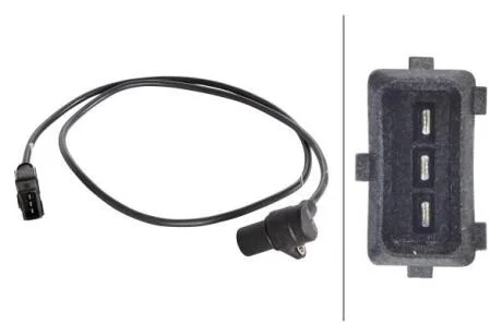 OPEL датчик числа обертів к/вала Kadett, Omega, Vectra 1.8/2.0 HELLA 6PU 009 146151