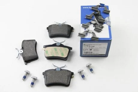 Колодки гальмівні дискові; задня вісь HELLA 8DB 355 014081