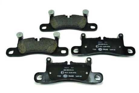 Колодки гальмівні дискові; задня вісь HELLA 8DB355015101