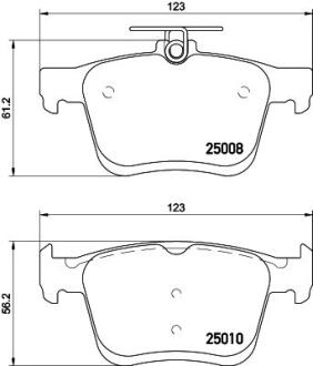Колодки гальмівні HELLA 8DB 355 020-271