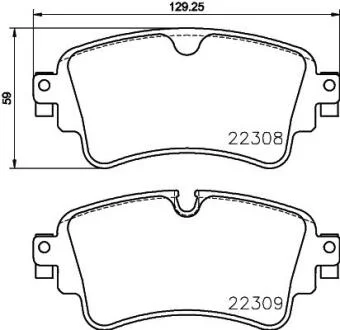 Колодки гальмівні HELLA 8DB 355 024791