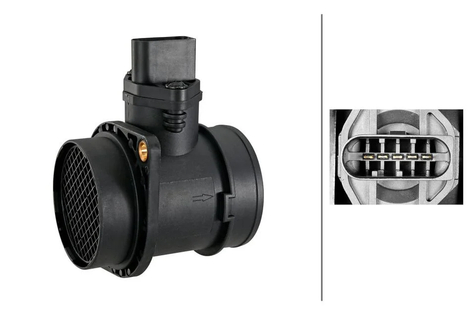 VW Расходомер воздуха Audi A3/4/6,Seat,Skoda Octavia,Golf IV,Passat 1.8T 95- HELLA 8ET 009 149031 (фото 1)