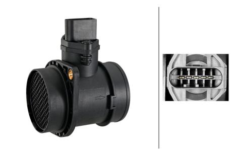 VW Расходомер воздуха Audi A3/4/6,Seat,Skoda Octavia,Golf IV,Passat 1.8T 95- HELLA 8ET 009 149-031
