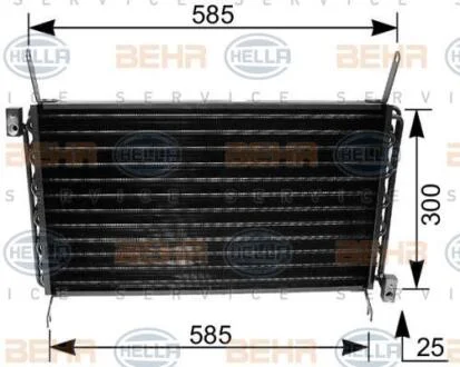 Конденсер кондиціонера HELLA 8FC 351 035671