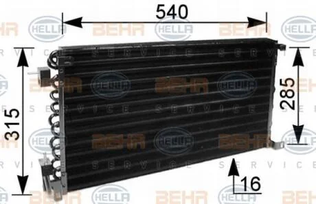 Конденсер кондиціонера HELLA 8FC 351 036041