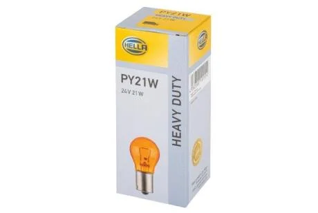 Лампа розжарювання, PY21W 24V 21W BAU 15s Amber HELLA 8GA 006 841241