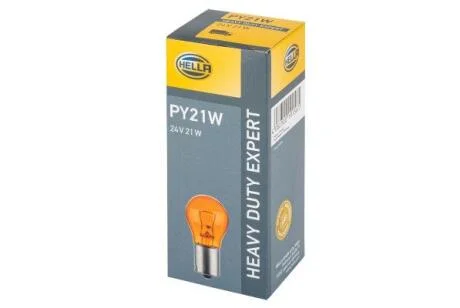 PY21W Heavy Duty 24V 21W автолампа жовта HELLA 8GA 006 841251