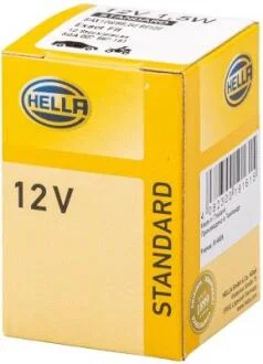 Лампа розжарювання, 12V 1,5W B 8,5d бежевий HELLA 8GA007997161