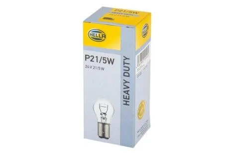 Лампа розжарювання, P21/5W 24V 21/5W BAY 15d HELLA 8GD 002 078241