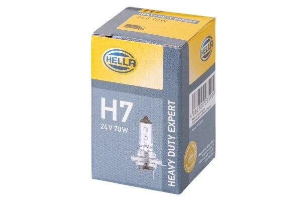 H7DP (двойная сила!) 24V 70W Автолампа **HEAVY DUTY EXPERT** LONGER LIFETIME, VIBRATION RESISTANT HELLA 8GH 007 157231 (фото 1)