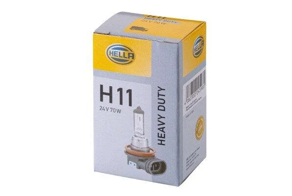 Лампа розжарювання HEAVY DUTY H11 24V 70W PGJ19-2 HELLA 8GH 008 358241 (фото 1)