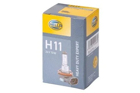 H11 DP (двойной ресурс!) 24V 70W Автолампа (цоколь PGJ19-2) HELLA 8GH 008 358251