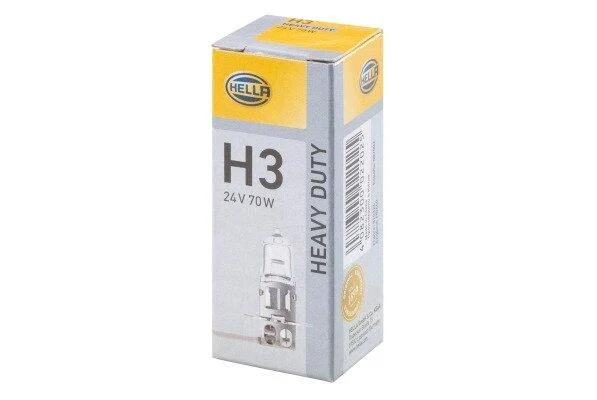 H3 24V 70W PK22s Автолампа HEAVY DUTY HELLA 8GH 178 555241 (фото 1)