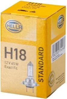 H18 12V 65W Лампа розжарювання (цоколь PY26d-1) STANDARD HELLA 8GH 217 337101