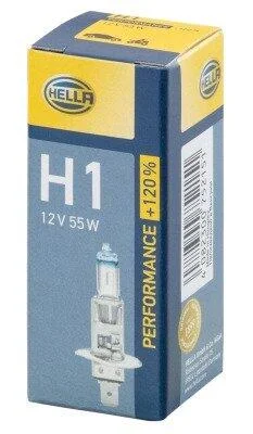 H1 12V 55W Лампа розжарювання PLUS 120% HELLA 8GH 223 498011 (фото 1)