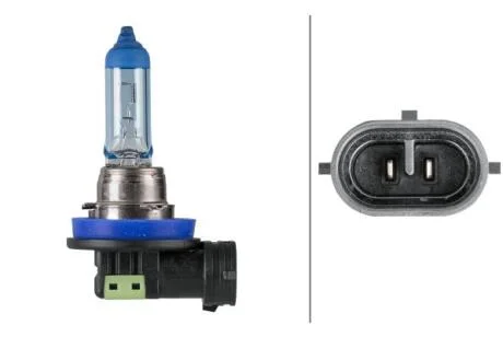H11 12V 55W Лампа розжарювання WHITE LIGHT UP TO 300h, UP TO 4200 KELVIN HELLA 8GH 223 498151