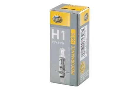 Лампа розжарювання PERFORMANCE UP 60% TO H1 12V 55W P14,5s HELLA 8GH 223 498211