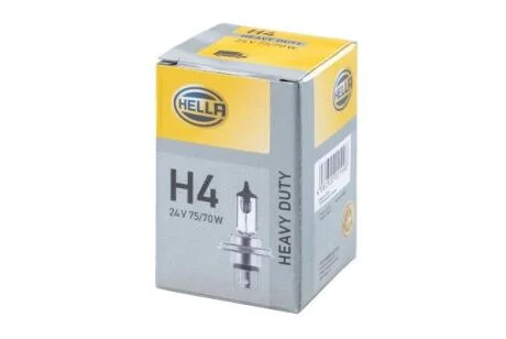 H4 24V 75/70W P43t-38 Лампа HEAVY DUTY HELLA 8GJ 178 555201