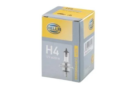 H4 12V 60/65W Лампа розжарювання PLUS 60% HELLA 8GJ 223 498221