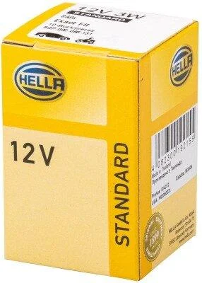H 12V 3W Лампа розжарювання STANDARD HELLA 8GP 002 068131 (фото 1)