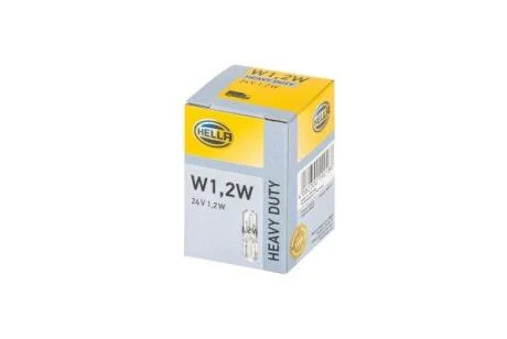 Лампа W1.2W 24V 1,2W W2x4.6d HELLA 8GP 002 095241