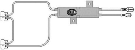 Ремкомплект LED модуля коричневий/червон/чорний (контроллер Celis) HELLA 8KB161334001
