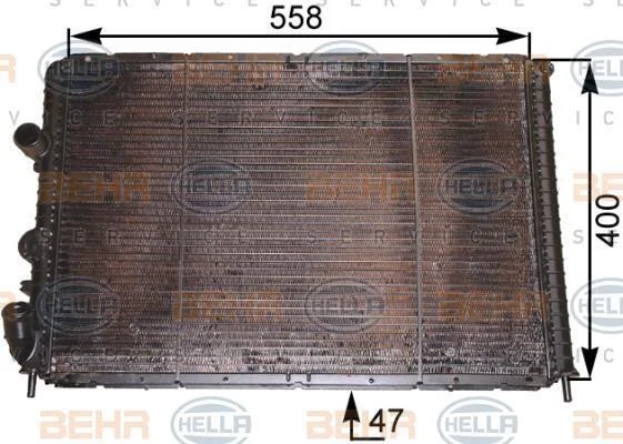 Радіатор системи охолодження HELLA 8MK376710211 (фото 1)