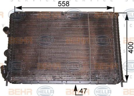 Радіатор системи охолодження HELLA 8MK376710211