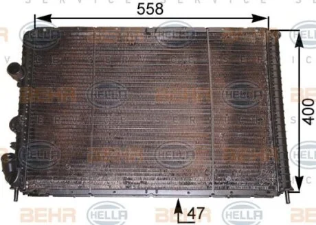 Радіатор системи охолодження HELLA 8MK376710211