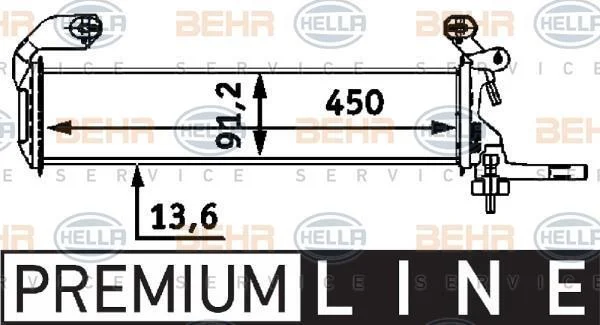 Радіатор охолоджування HELLA 8MK 376 712661 (фото 1)