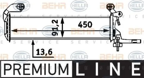 Радіатор охолоджування HELLA 8MK 376 712661