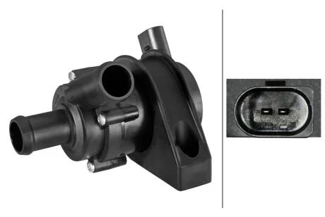 VW Додатковий водяний насос AMAROK 2.0 10-16, AUDI A4 B8 1.8/2.0 TFSI 07-, Q5 2.0 TFSI quattro 08-, SEAT EXEO 1.8/2.0 10-13 HELLA 8TW 358 304571