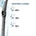 FORD Щітка двірника REAR 300мм (склоочисника) HONDA, HYUNDAI, MITSUBISHI, NISSAN HELLA 9XW 358 112921 (фото 6)