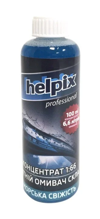 Омивач скла літній концентрат 1:6,6л 100ml море HELPIX 4823075802852 (фото 1)