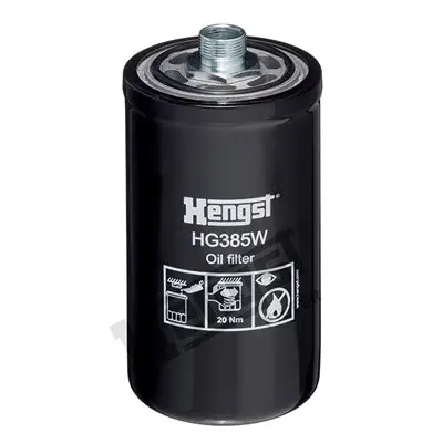 Гідравлічний фільтр (фільтр, що вгвинчується) ABG SD200DX, SD200F AG CHEM 1254, 544 AGCO R42, R62, R72 AMMANN ASC 110 D, ASC 150 D BELL 310 SG, 315 SG BOMAG BW12R, BW284 CASE IH 1660, 1840 HENGST FILTER HG385W (фото 1)