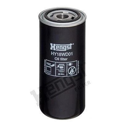 Гідравлічний фільтр (фільтр, що вгвинчується) RVI FR1, 312 IRISBUS Agora CNG, 310 GTC, 310 TE, 360 GTC, 360 GTX, 360 RTX, 360 TE, 430 GTX, 300, 12m, 12.8m HENGST FILTER HY18WD01 (фото 1)