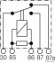 Реле 10A, 20A 12V Audi, SEAT, Skoda, VW (Elparts) HERTH + BUSS 75614601 (фото 3)