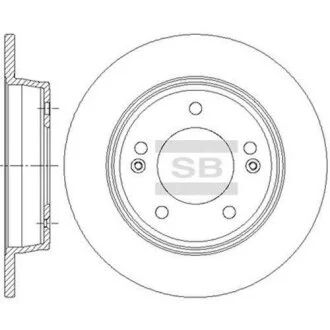Гальмівний диск Hi-Q (SANGSIN) SD1085