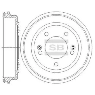 Гальмівний барабан Hi-Q (SANGSIN) SD1097