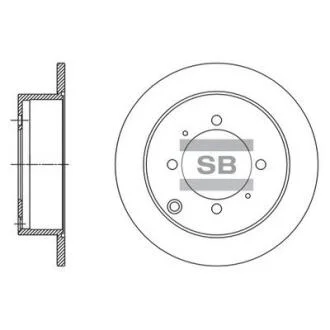 Гальмівний диск Hi-Q (SANGSIN) SD1138