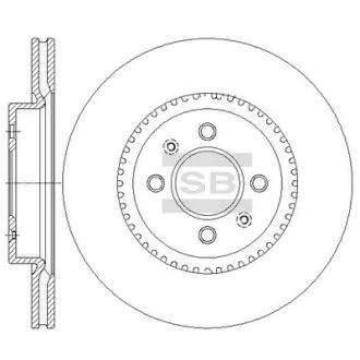 Гальмівний диск Hi-Q (SANGSIN) SD2043