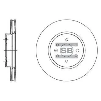 Гальмівний диск Hi-Q (SANGSIN) SD2057