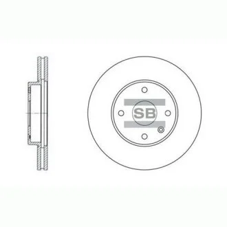 Диск гальмівний Hi-Q (SANGSIN) SD3007